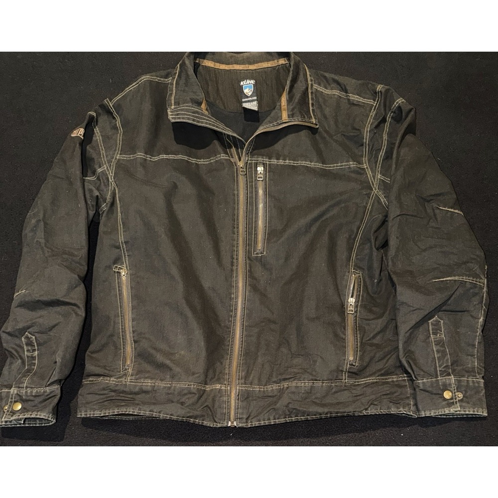 Men's Kuhl Burr Vintage Patina Dye Canvas Jacket Mens Size XL